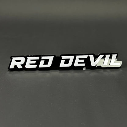 1PC RED DEVIL 3D Acrylic Badge - Car Truck Emblem Fender Tailgate Trunk Sticker