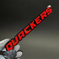 1PC QUACKERS 3D Acrylic Badge - Car Truck Emblem Fender Tailgate Trunk Sticker