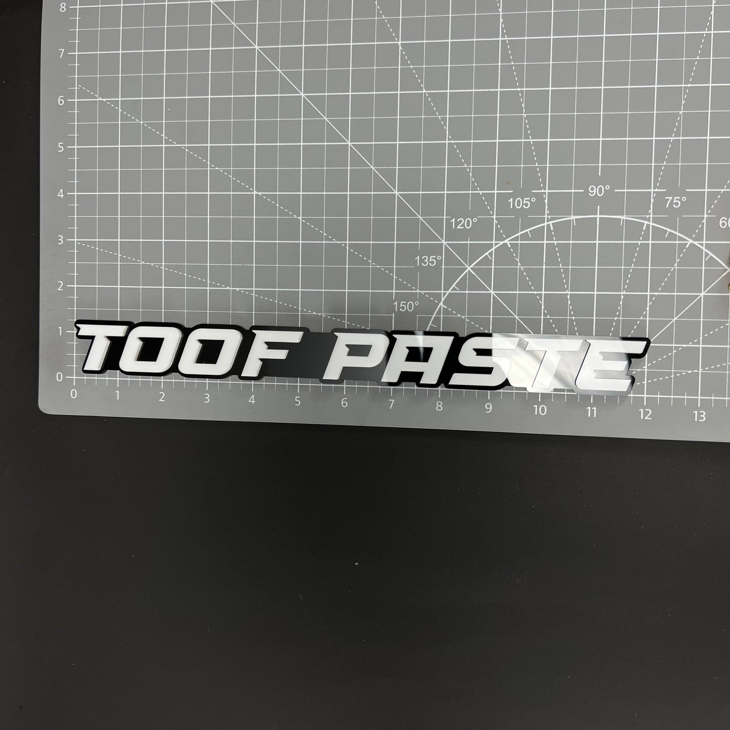 1PC TOOF PASTE 3D Acrylic Badge - Car Truck Emblem Fender Tailgate Trunk Sticker