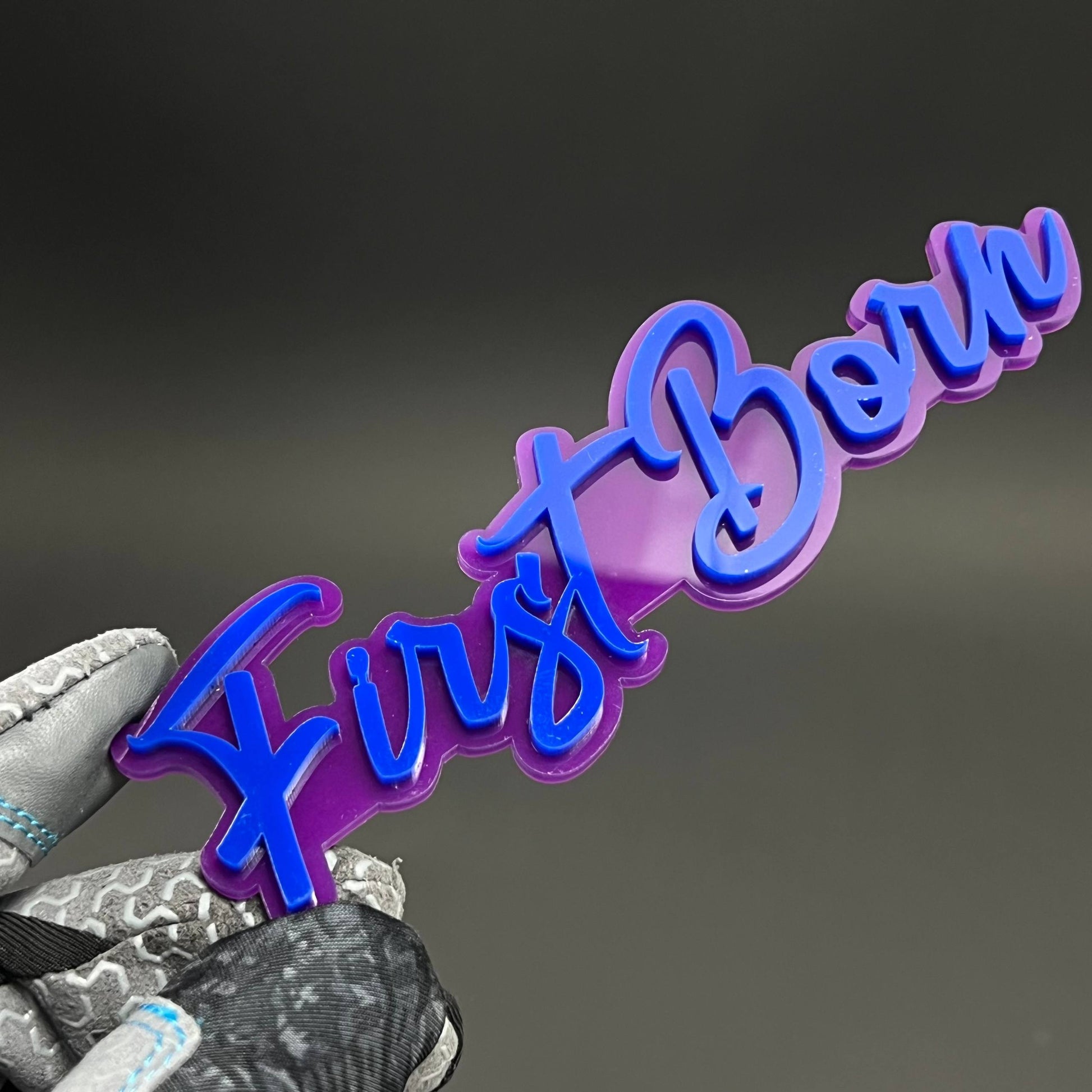 1PC First Born 3D Acrylic Badge - Car Truck Emblem Fender Tailgate Trunk Sticker