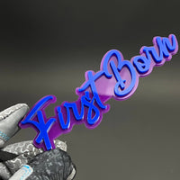 1PC First Born 3D Acrylic Badge - Car Truck Emblem Fender Tailgate Trunk Sticker