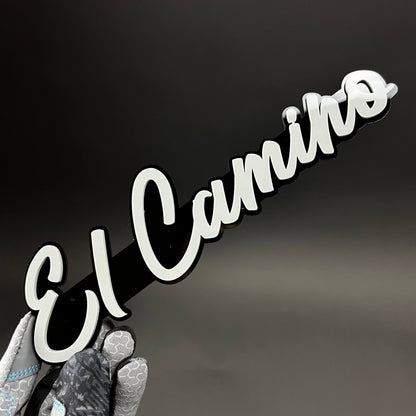 1PC El Camino 3D Acrylic Badge - Car Truck Emblem Fender Tailgate Trunk Sticker