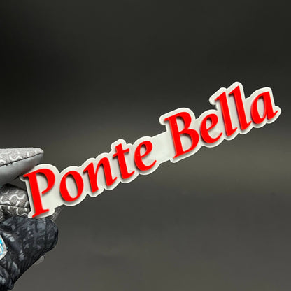 1PC Ponte Bella 3D Acrylic Badge - Car Truck Emblem Fender Sticker