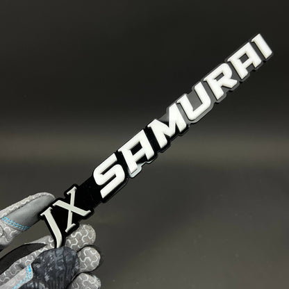 1PC JX SAMURAI 3D Acrylic Badge - Car Truck Emblem Fender Tailgate Trunk Sticker