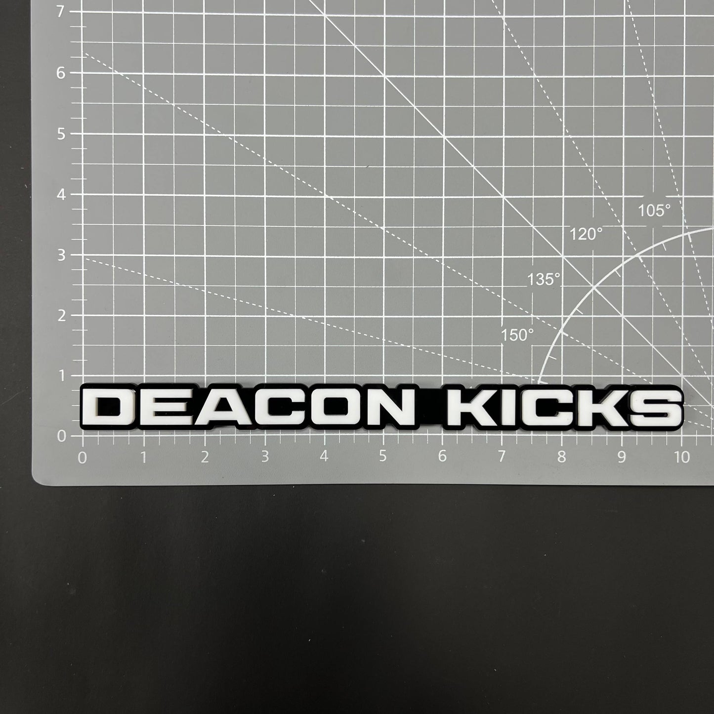 1PC DEACON KICKS 3D Acrylic Badge - Car Truck Emblem Fender Sticker