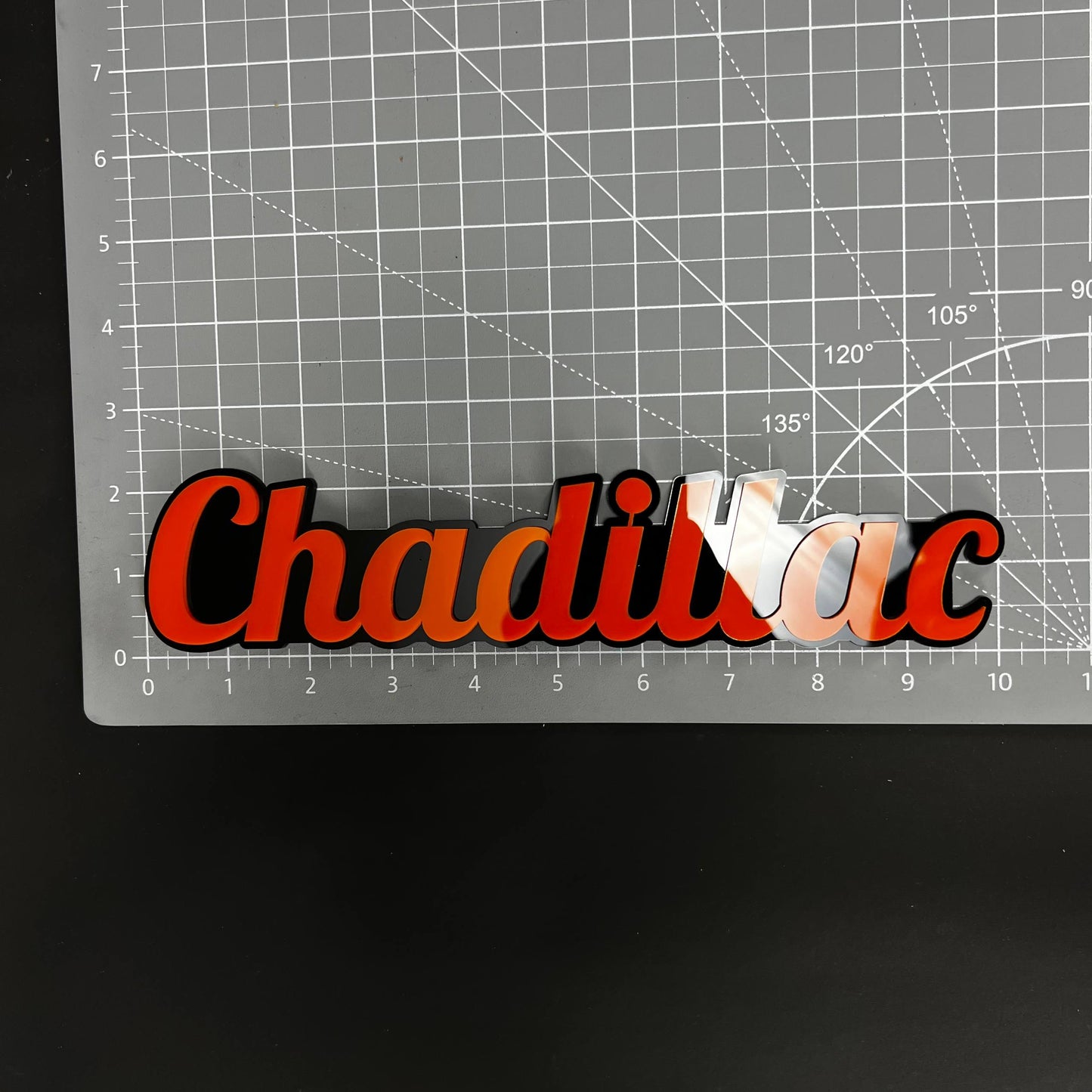 1PC Chadillac 3D Acrylic Badge - Car Truck Emblem Fender Tailgate Trunk Sticker