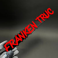 1PC FRANKEN TRUCK 3D Acrylic Badge - Car Truck Emblem Fender Sticker