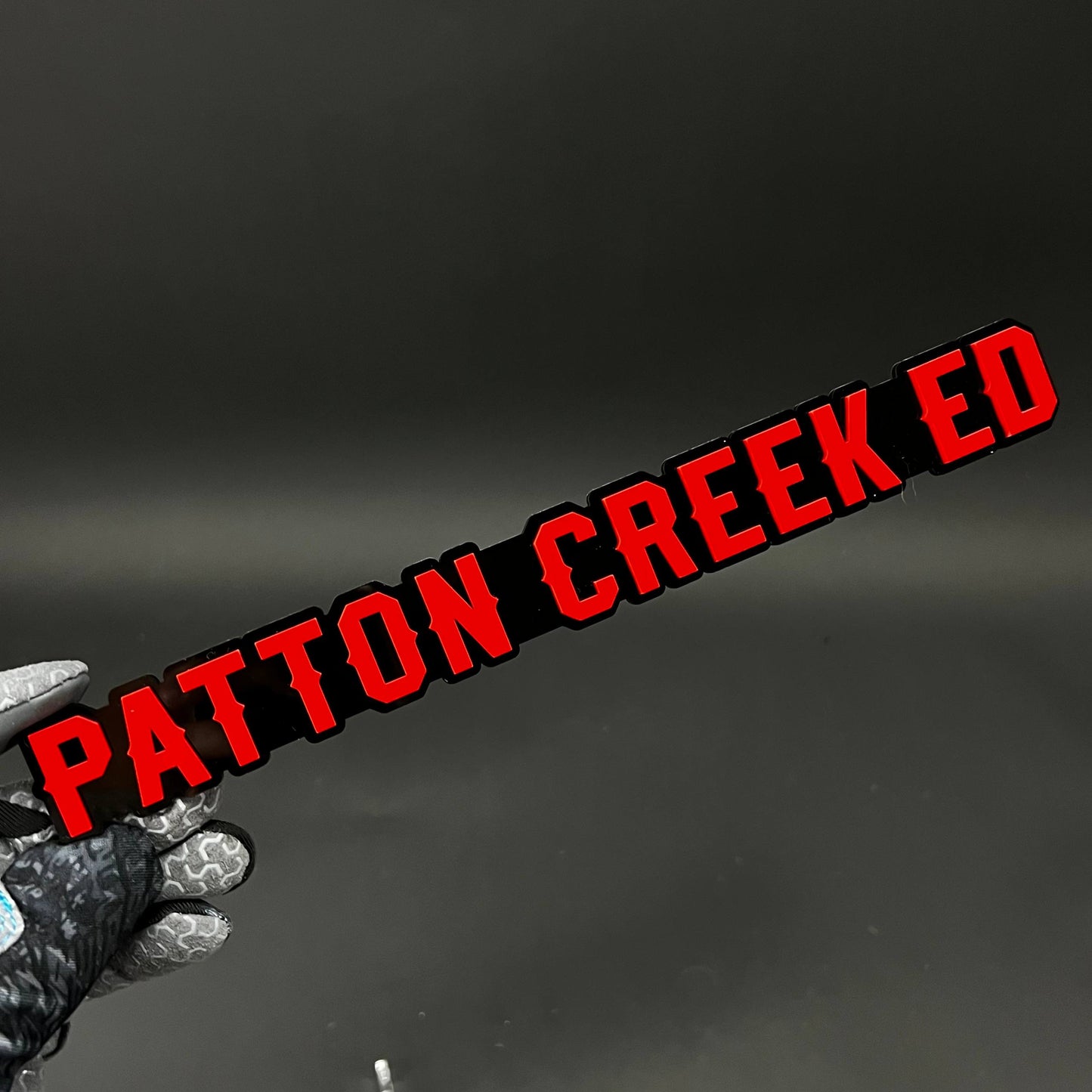 1PC PATTON CREEK ED 3D Acrylic Badge - Car Truck Emblem Fender Sticker