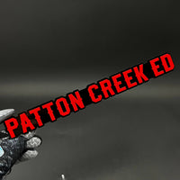 1PC PATTON CREEK ED 3D Acrylic Badge - Car Truck Emblem Fender Sticker