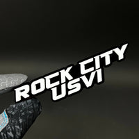 1PC ROCK CITY USVI 3D Acrylic Badge - Car Truck Emblem Fender Sticker