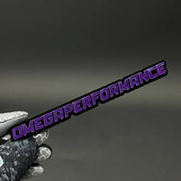 1PC OMEGAPERFORMANCE 3D Acrylic Badge - Car Truck Emblem Fender Sticker