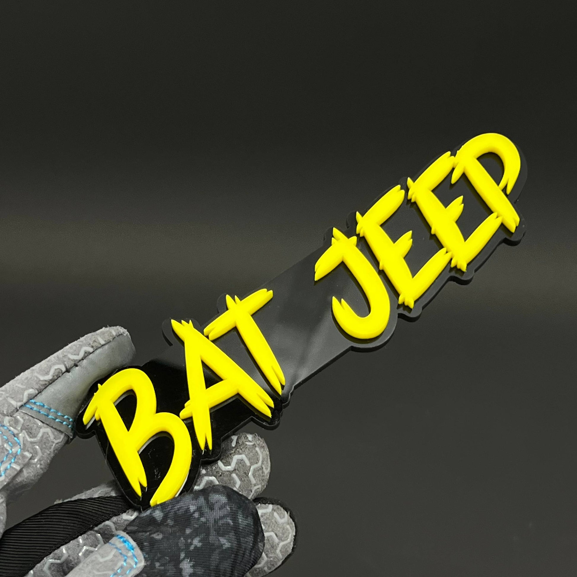 1PC BAT JEEP 3D Acrylic Badge - Car Truck Emblem Fender Tailgate Trunk Sticker