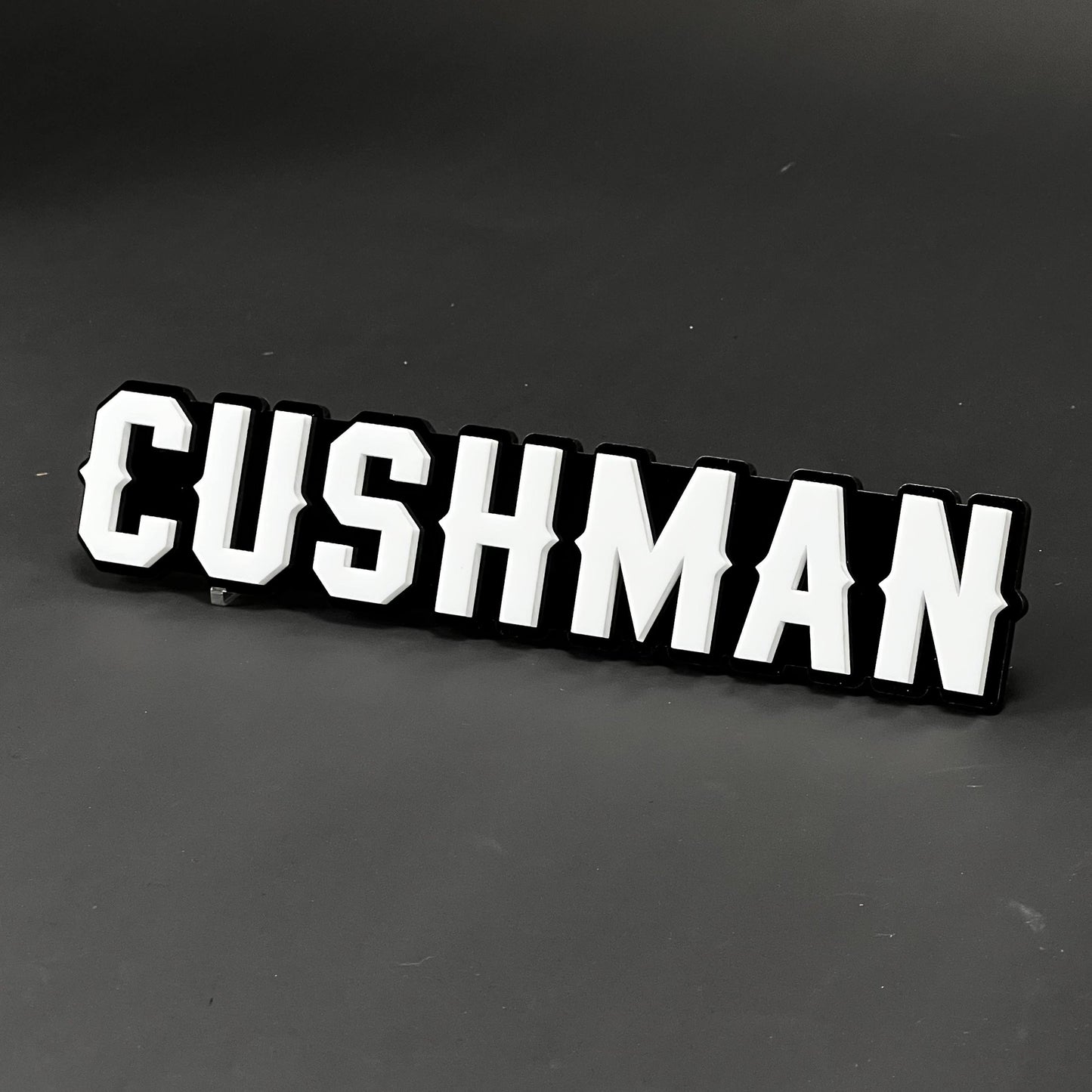 1PC CUSHMAN 3D Acrylic Badge - Car Truck Emblem Fender Tailgate Trunk Sticker
