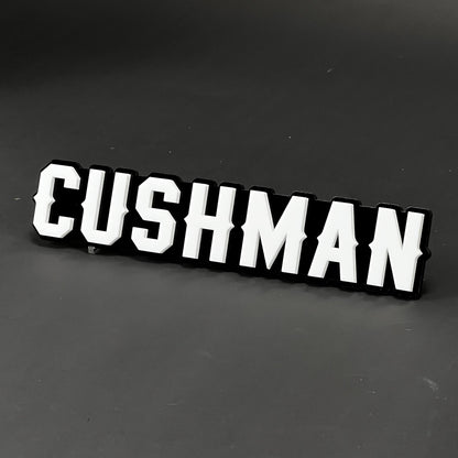 1PC CUSHMAN 3D Acrylic Badge - Car Truck Emblem Fender Tailgate Trunk Sticker