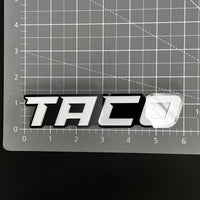 1PC TACO 3D Acrylic Badge - Car Truck Emblem Fender Tailgate Trunk Sticker