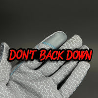 1PC DON'T BACK DOWN 3D Acrylic Badge - Car Truck Emblem Fender Sticker