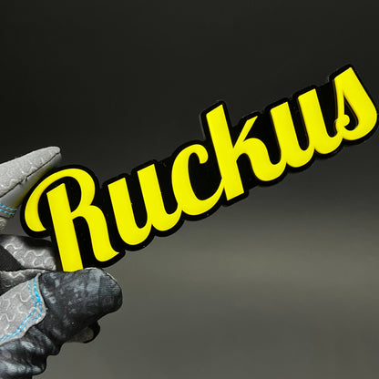 1PC Ruckus 3D Acrylic Badge - Car Truck Emblem Fender Tailgate Trunk Sticker