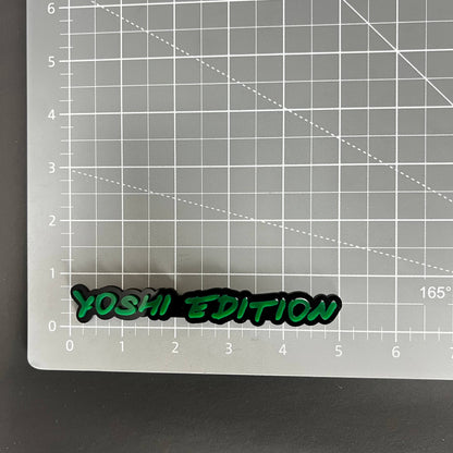 1PC YOSHI EDITION 3D Acrylic Badge - Car Truck Emblem Fender Sticker