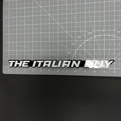 1PC THE ITALIAN GUY 3D Acrylic Badge - Car Truck Emblem Fender Sticker