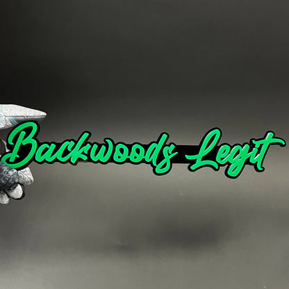 1PC Backwoods Legit 3D Acrylic Badge - Car Truck Emblem Fender Sticker