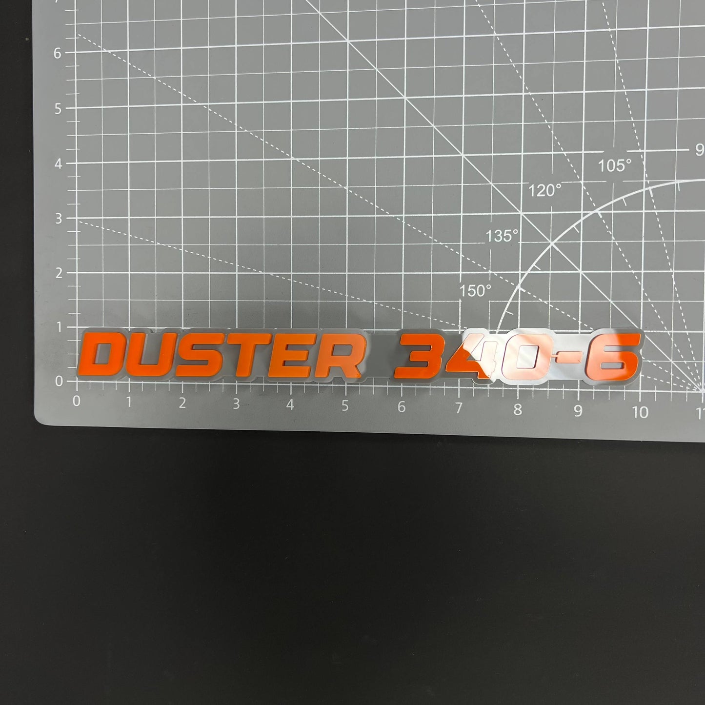 1PC DUSTER 340-6 3D Acrylic Badge - Car Truck Emblem Fender Sticker