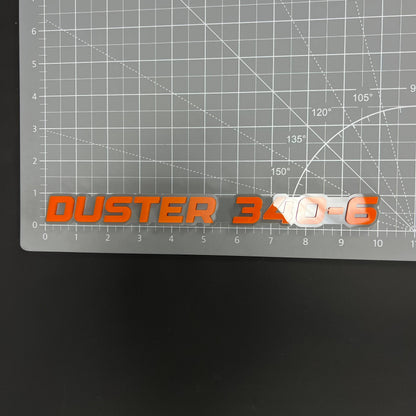 1PC DUSTER 340-6 3D Acrylic Badge - Car Truck Emblem Fender Sticker