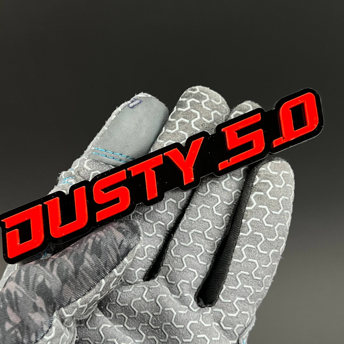 1PC DUSTY 5.0 3D Acrylic Badge - Car Truck Emblem Fender Tailgate Trunk Sticker