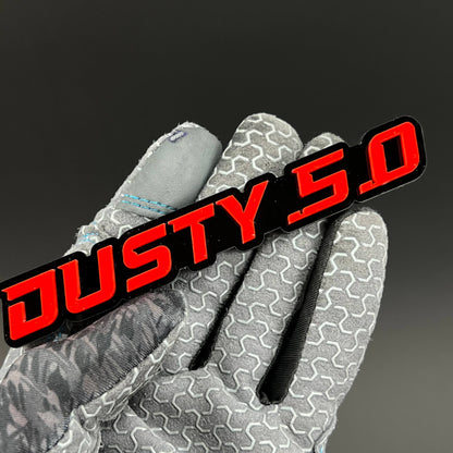 1PC DUSTY 5.0 3D Acrylic Badge - Car Truck Emblem Fender Tailgate Trunk Sticker
