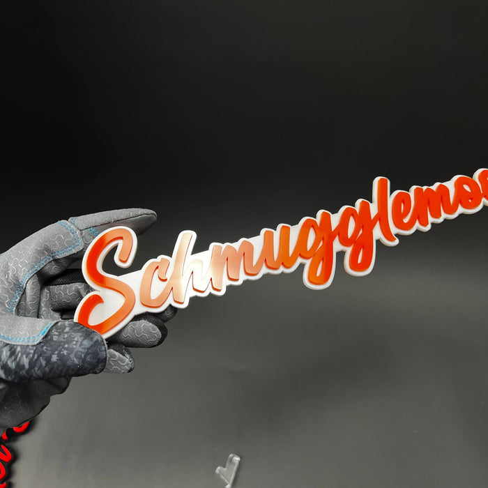 1PC Schmugglemobile 3D Acrylic Badge - Car Truck Emblem Fender Sticker