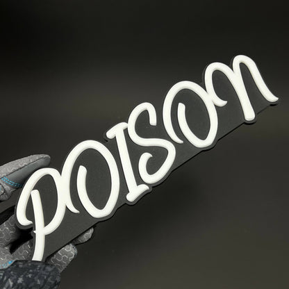 1PC POISON 3D Acrylic Badge - Car Truck Emblem Fender Tailgate Trunk Sticker