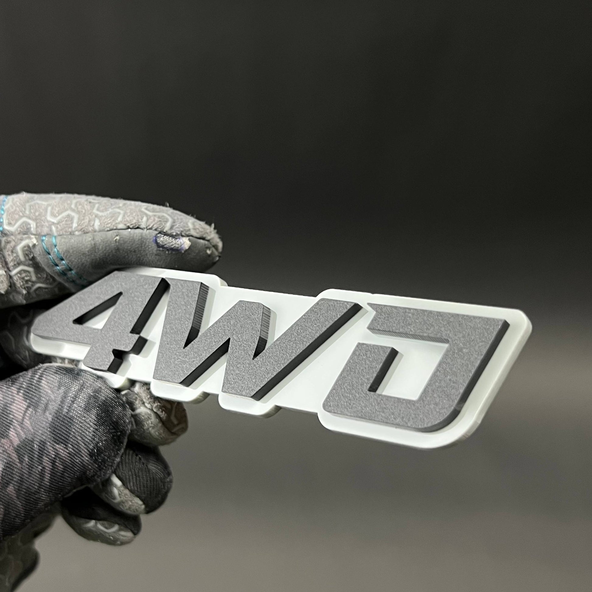 1PC 4WD 3D Acrylic Badge - Car Truck Emblem Fender Tailgate Trunk Sticker