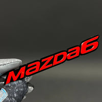 1PC MAZDA6 3D Acrylic Badge - Car Truck Emblem Fender Tailgate Trunk Sticker
