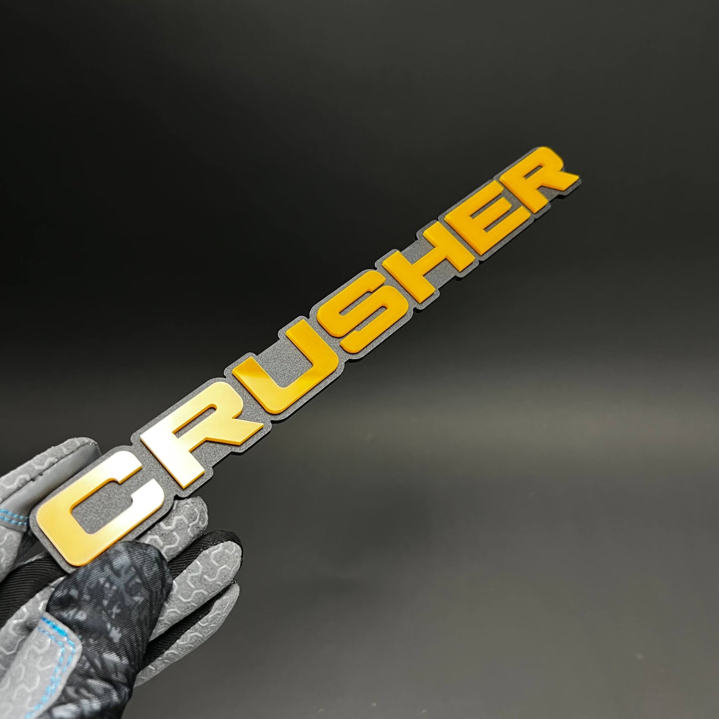 1PC CRUSHER 3D Acrylic Badge - Car Truck Emblem Fender Tailgate Trunk Sticker