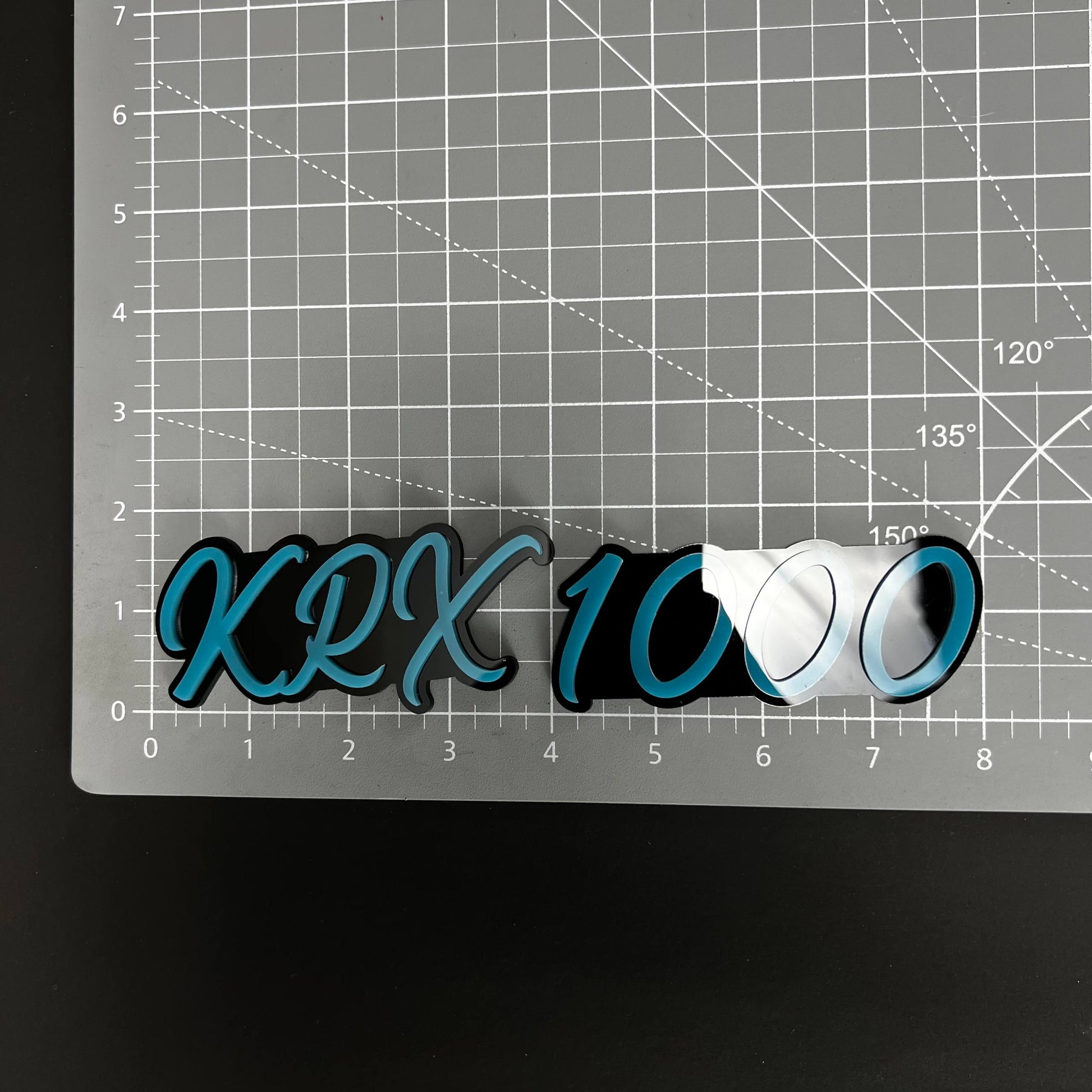 1PC KRX 1000 3D Acrylic Badge - Car Truck Emblem Fender Tailgate Trunk Sticker