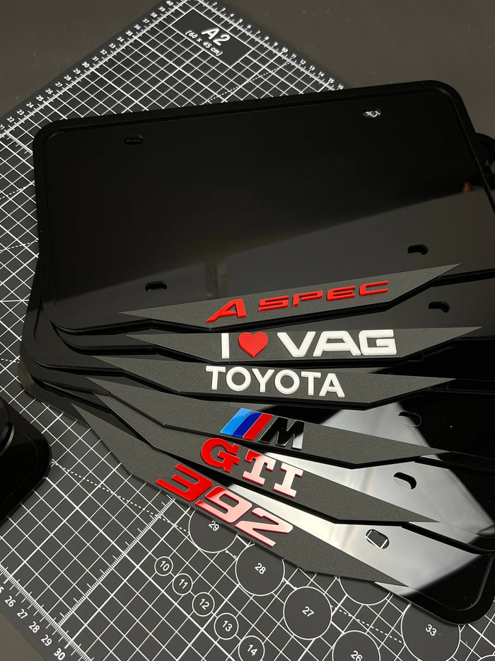 1PC Multi-badge set (A Spec / I Love VAG / Toyota / GTI) 3D Acrylic Car Badge