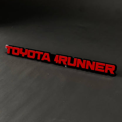 1PC TOYOTA 4RUNNER 3D Acrylic Badge - Car Truck Emblem Fender Sticker