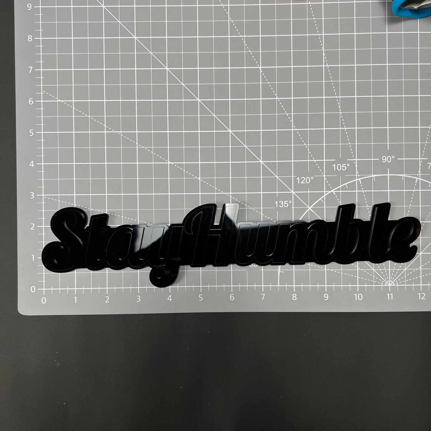 1PC Stay Humble 3D Acrylic Badge - Car Truck Emblem Fender Sticker