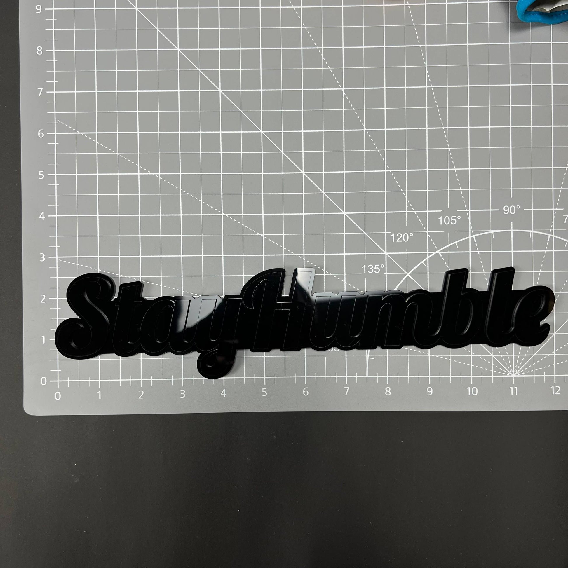 1PC Stay Humble 3D Acrylic Badge - Car Truck Emblem Fender Sticker