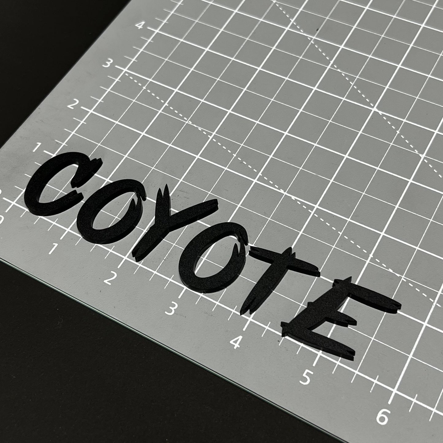 1PC COYOTE 3D Acrylic Badge - Car Truck Emblem Fender Tailgate Trunk Sticker