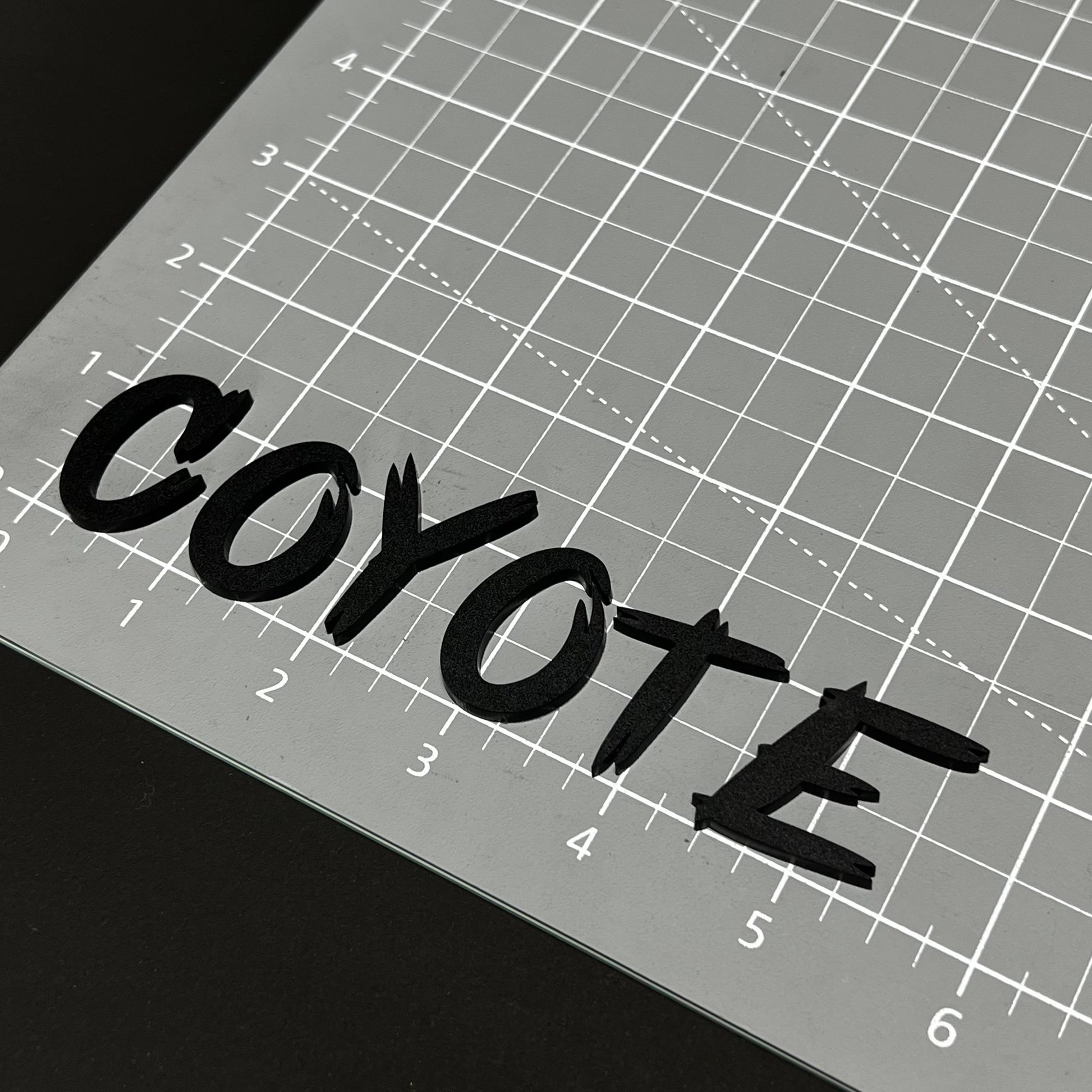 1PC COYOTE 3D Acrylic Badge - Car Truck Emblem Fender Tailgate Trunk Sticker