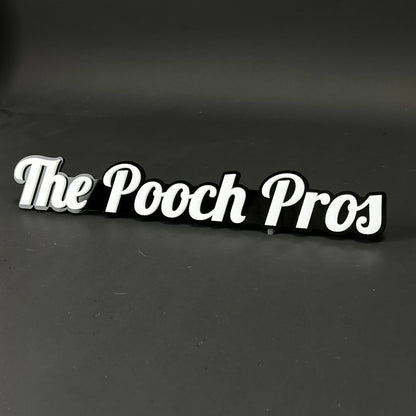 1PC The Pooch Pros 3D Acrylic Badge - Car Truck Emblem Fender Sticker