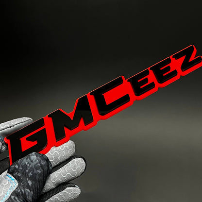 1PC GMCeez 3D Acrylic Badge - Car Truck Emblem Fender Tailgate Trunk Sticker