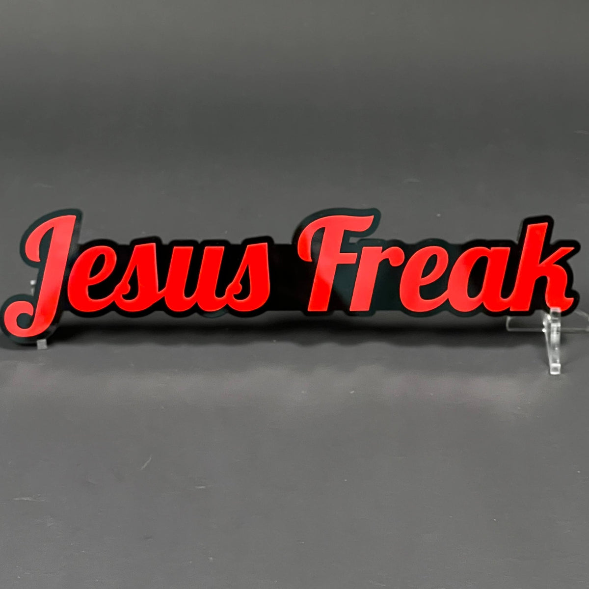 1PC Jesus Freak 3D Acrylic Badge - Car Truck Emblem Fender Sticker