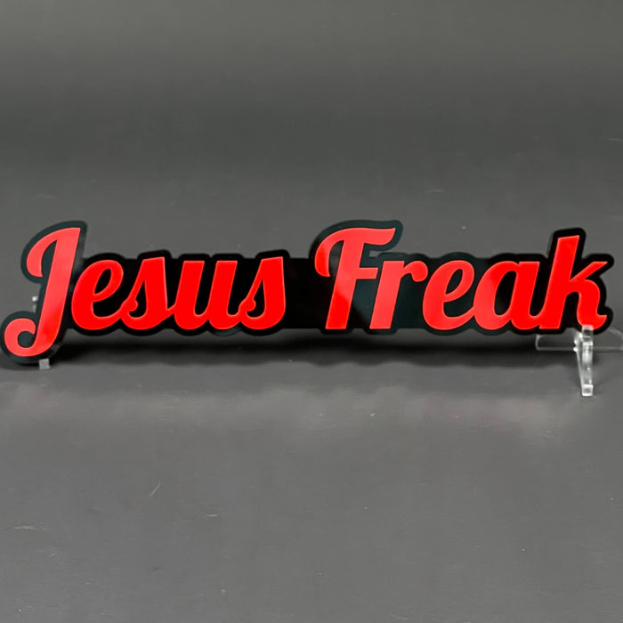 1PC Jesus Freak 3D Acrylic Badge - Car Truck Emblem Fender Sticker