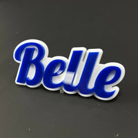 1PC Belle 3D Acrylic Badge - Car Truck Emblem Fender Tailgate Trunk Sticker