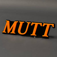 1PC MUTT 3D Acrylic Badge - Car Truck Emblem Fender Tailgate Trunk Sticker