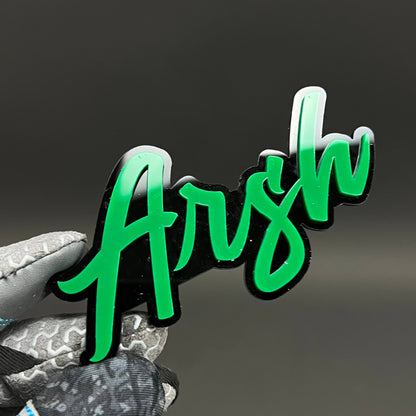 1PC Arsh 3D Acrylic Badge - Car Truck Emblem Fender Tailgate Trunk Sticker