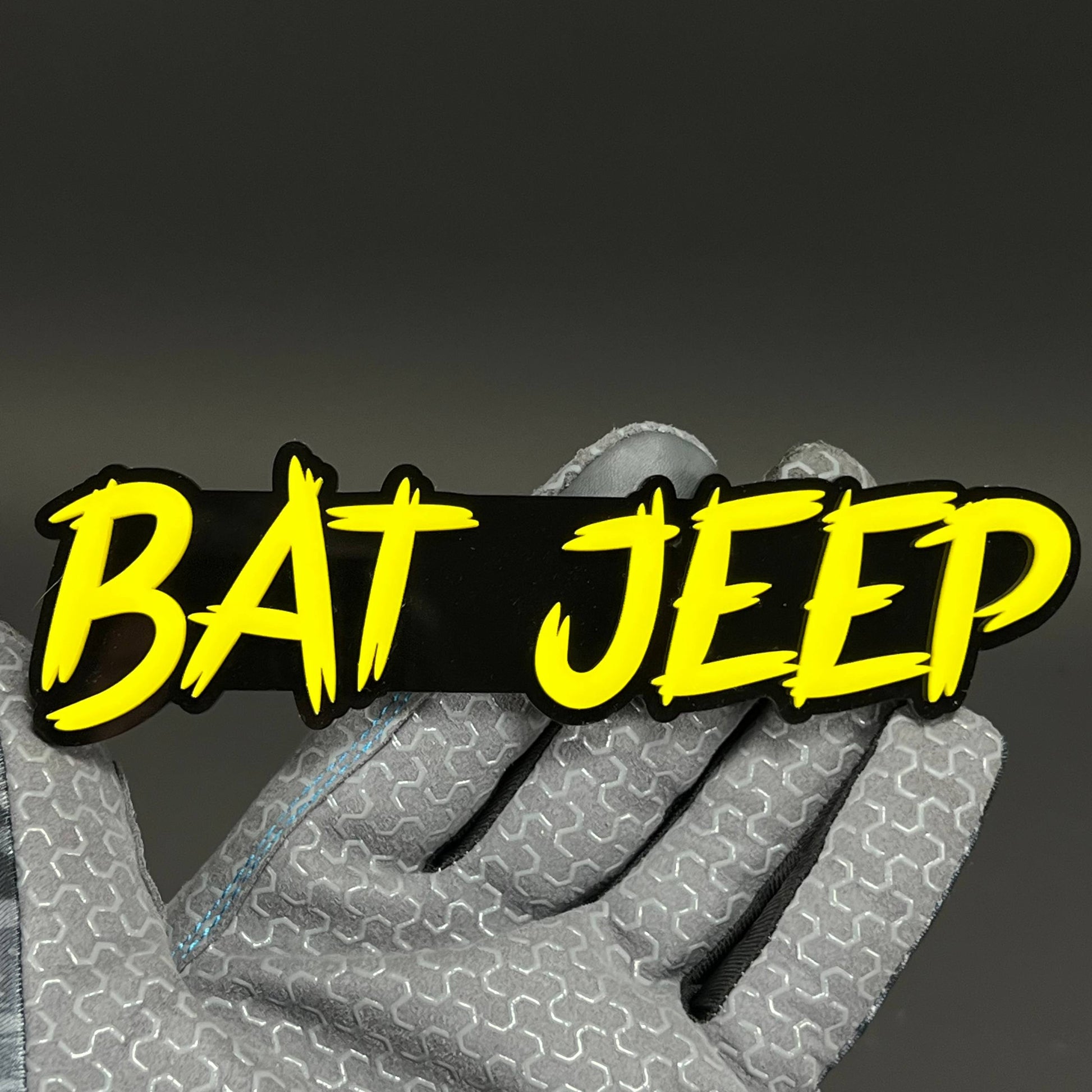 1PC BAT JEEP 3D Acrylic Badge - Car Truck Emblem Fender Tailgate Trunk Sticker