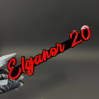 1PC Elganor 2.0 3D Acrylic Badge - Car Truck Emblem Fender Sticker