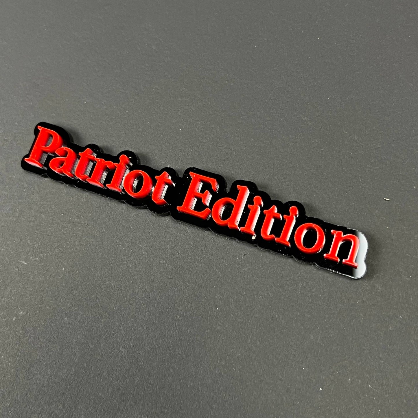 1PC Patriot Edition 3D Acrylic Badge - Car Truck Emblem Fender Sticker